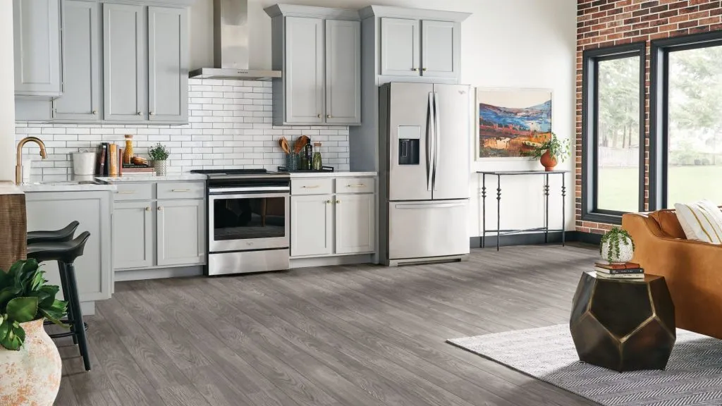 vinyl flooring in kitchen