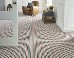 striped carpet